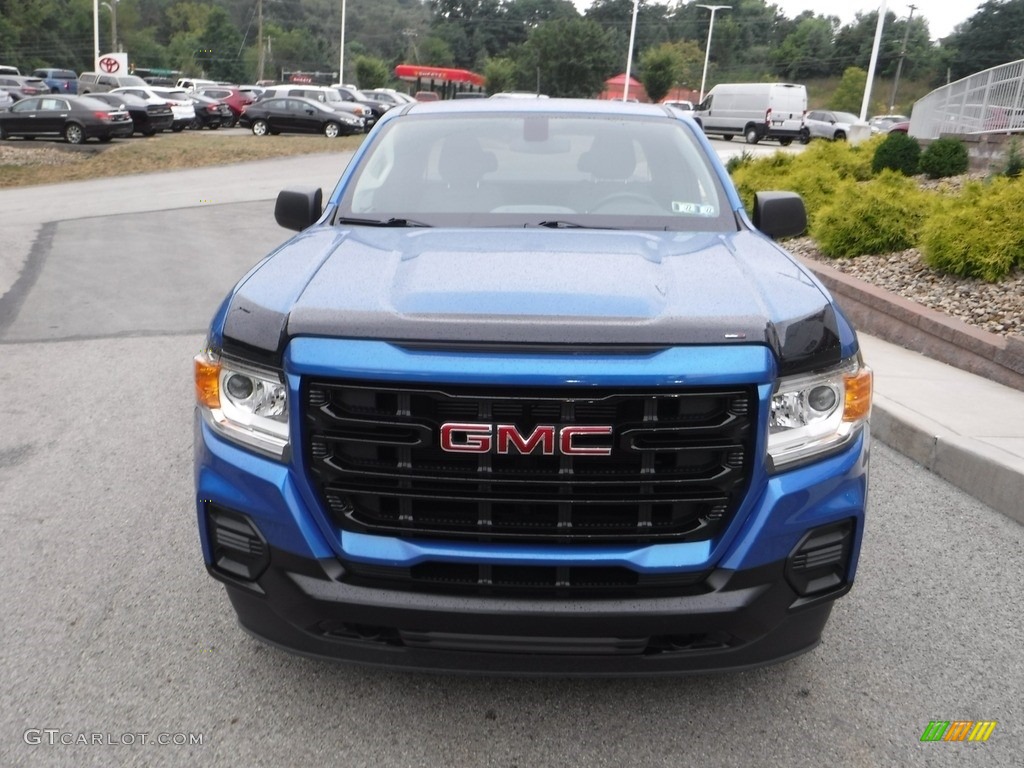2021 Canyon Elevation Extended Cab 4WD - Dynamic Blue Metallic / Jet Black/Dark Ash photo #10