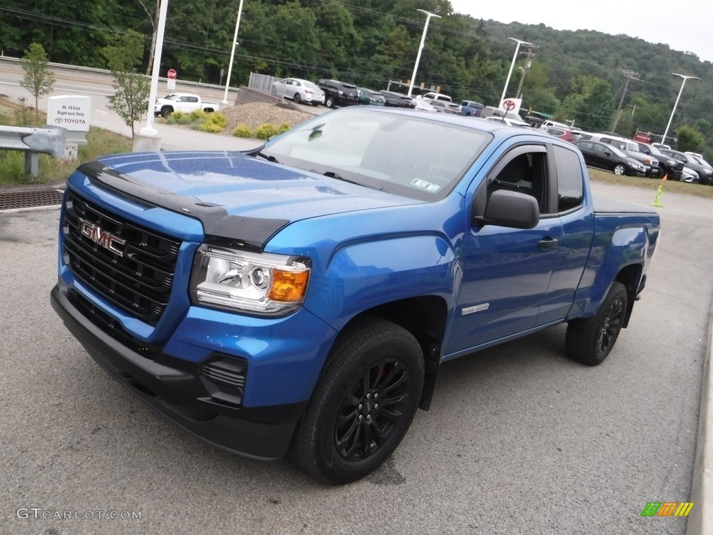2021 Canyon Elevation Extended Cab 4WD - Dynamic Blue Metallic / Jet Black/Dark Ash photo #11