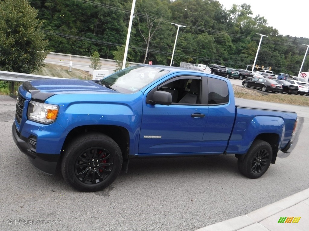 2021 Canyon Elevation Extended Cab 4WD - Dynamic Blue Metallic / Jet Black/Dark Ash photo #13