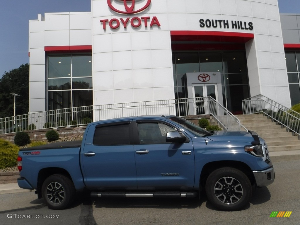 2019 Tundra Limited CrewMax 4x4 - Cavalry Blue / Black photo #2