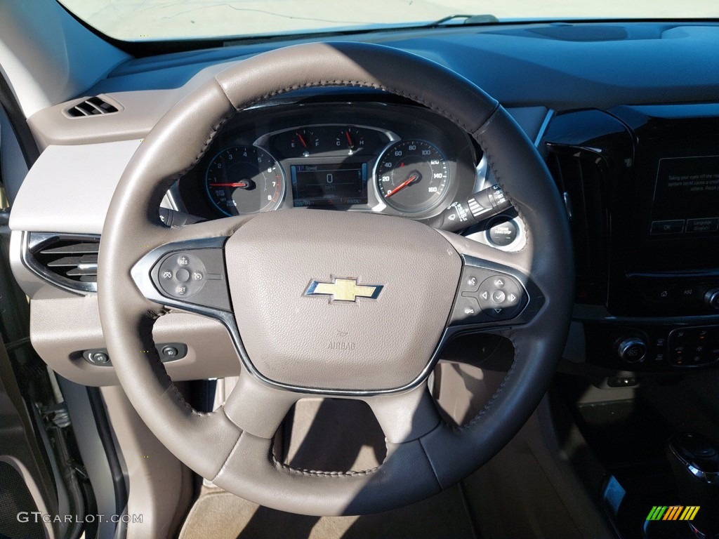 2018 Chevrolet Traverse LT Dark Atmosphere/Medium Ash Gray Steering Wheel Photo #142652566
