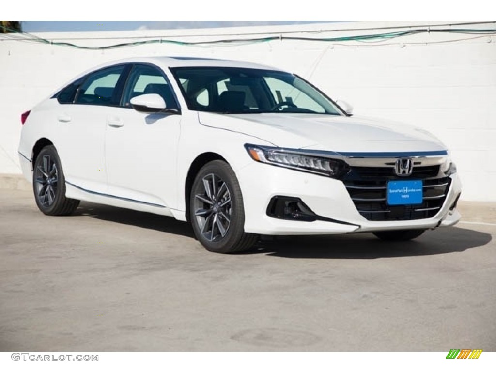 2021 Accord EX-L - Platinum White Pearl / Black photo #1