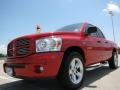 2008 Flame Red Dodge Ram 1500 Sport Quad Cab  photo #3