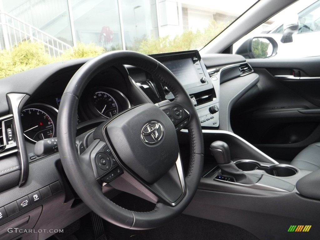 2021 Toyota Camry SE Black Steering Wheel Photo #142653856