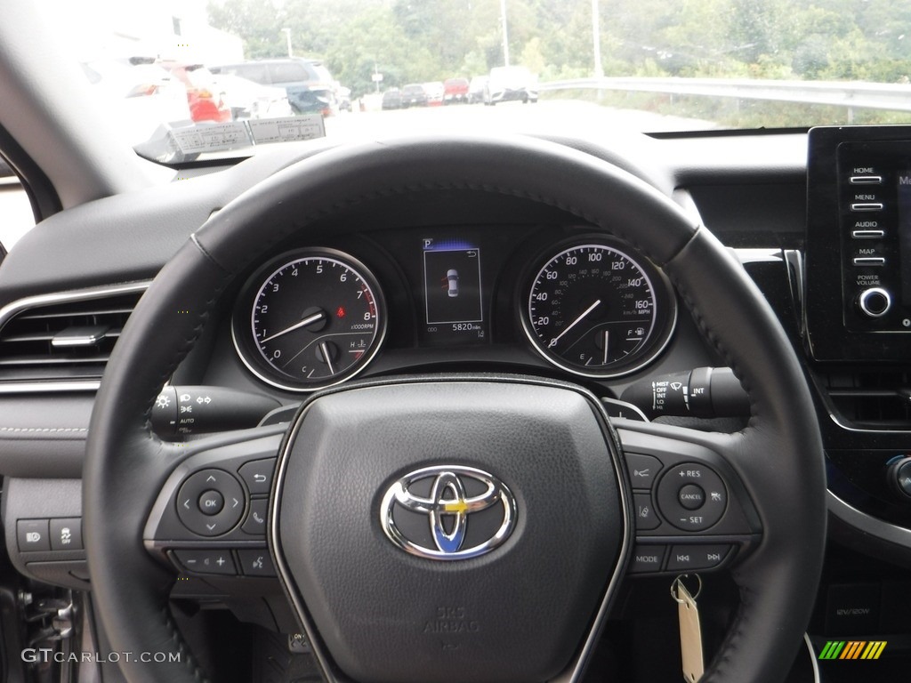 2021 Toyota Camry SE Black Steering Wheel Photo #142653886