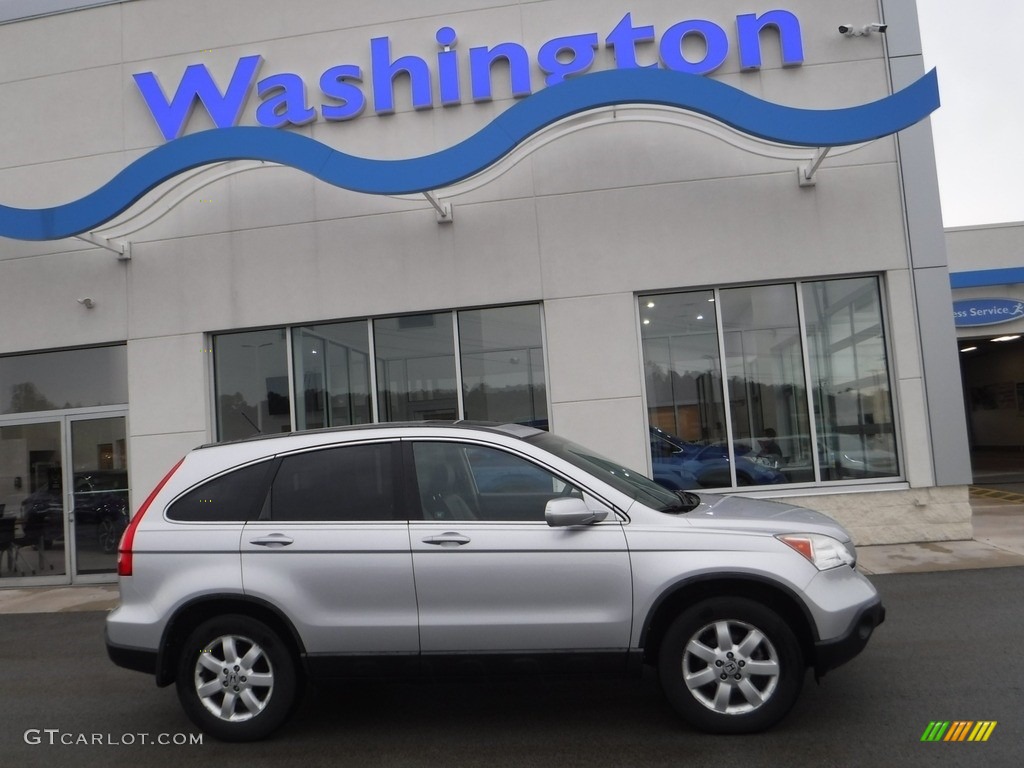 2009 CR-V EX-L 4WD - Alabaster Silver Metallic / Gray photo #2