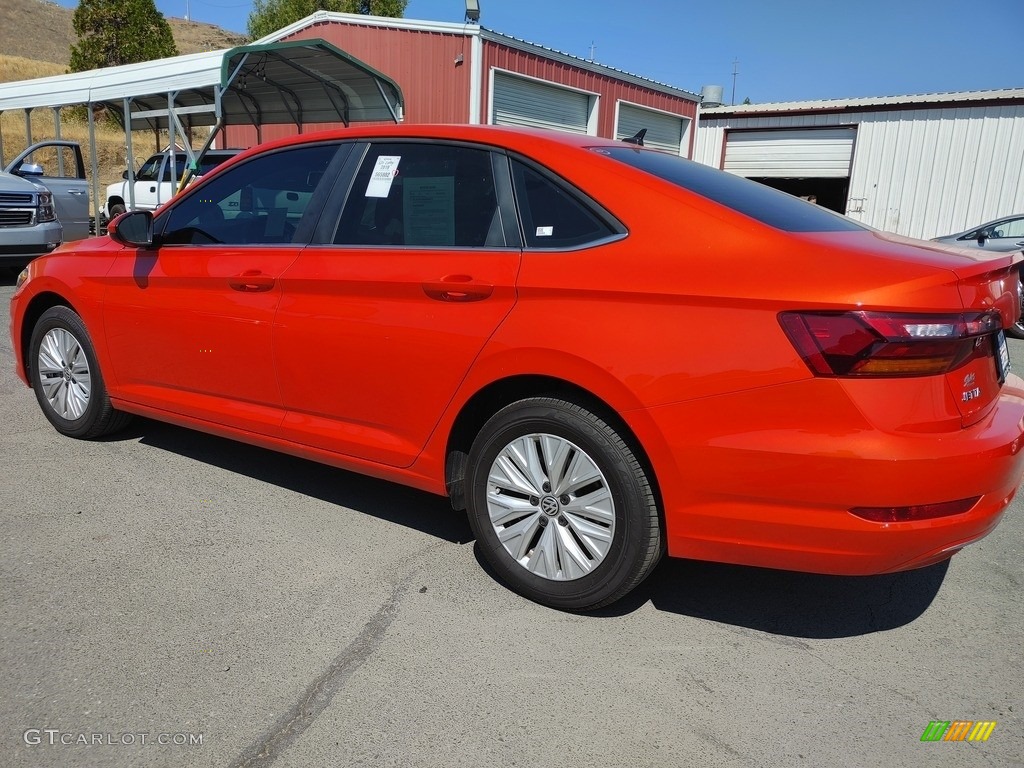 2019 Jetta S - Habanero Orange / Storm Gray photo #4