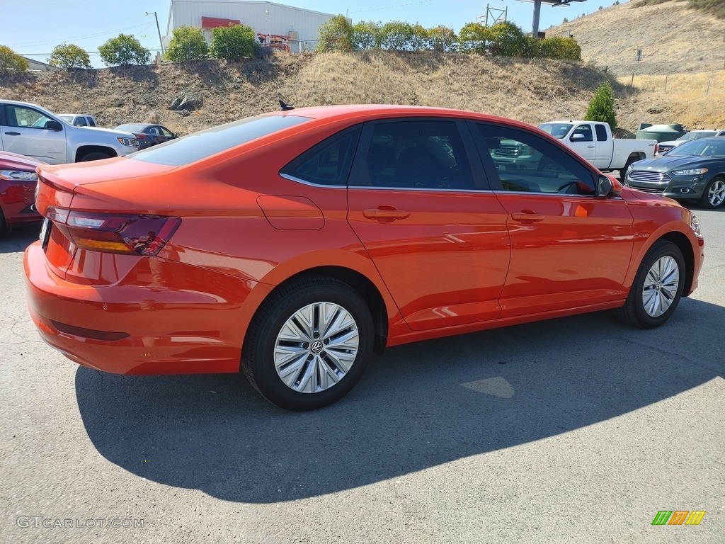 2019 Jetta S - Habanero Orange / Storm Gray photo #5