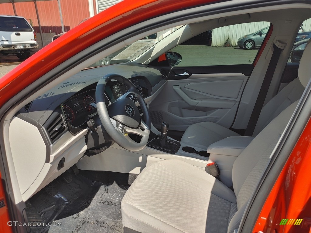 2019 Jetta S - Habanero Orange / Storm Gray photo #6