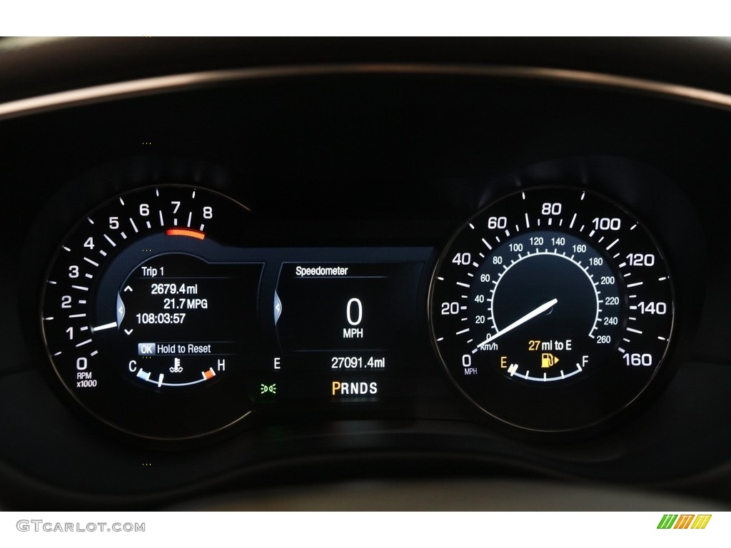 2019 Lincoln MKC Reserve AWD Gauges Photo #142656071