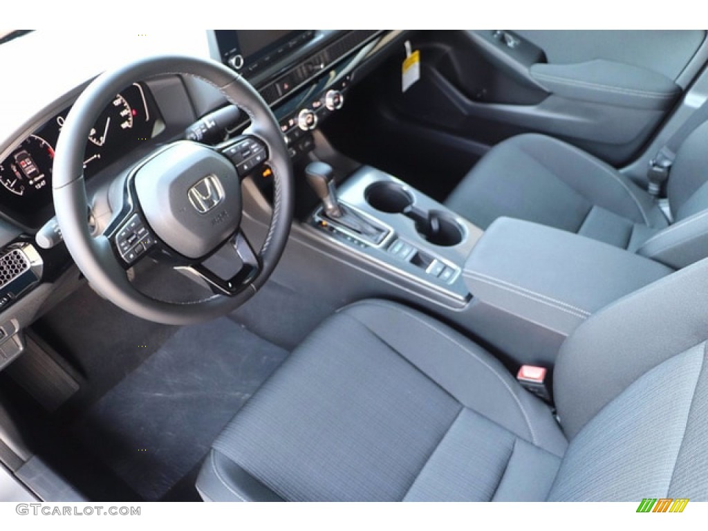 Black Interior 2022 Honda Civic EX Sedan Photo #142657271