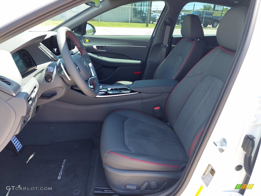 Black Interior 2022 Hyundai Sonata SEL Plus Photo #142657403