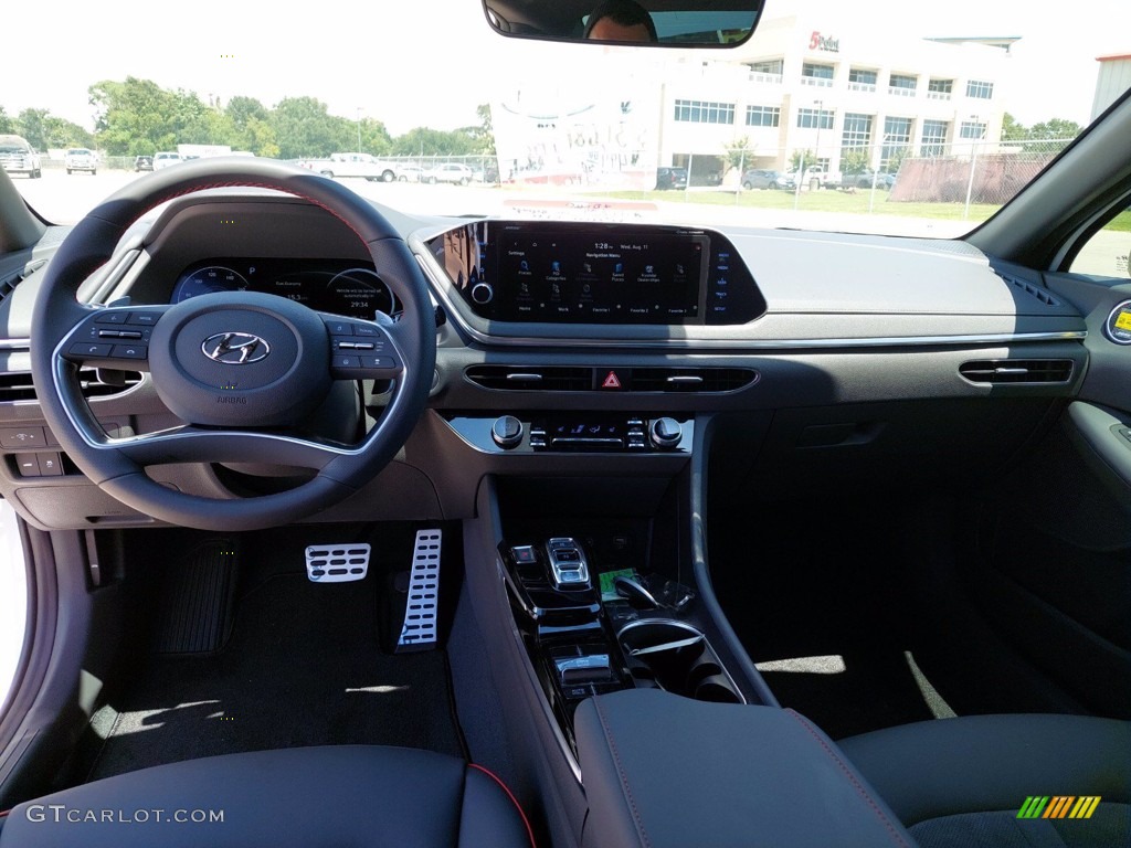 2022 Hyundai Sonata SEL Plus Black Dashboard Photo #142657442