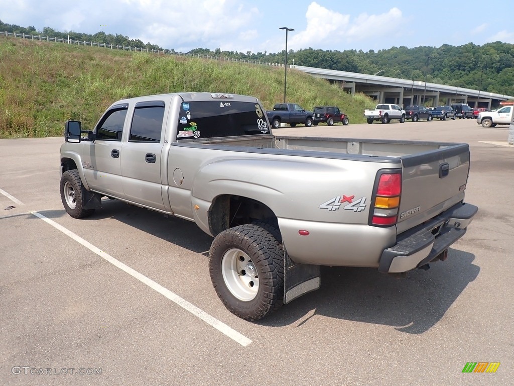 Pewter Metallic 2003 GMC Sierra 3500 SLT Crew Cab 4x4 Dually Exterior Photo #142657556