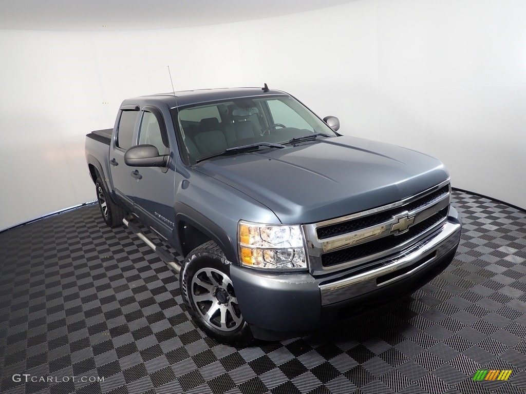 2009 Silverado 1500 LT Crew Cab 4x4 - Graystone Metallic / Ebony photo #2