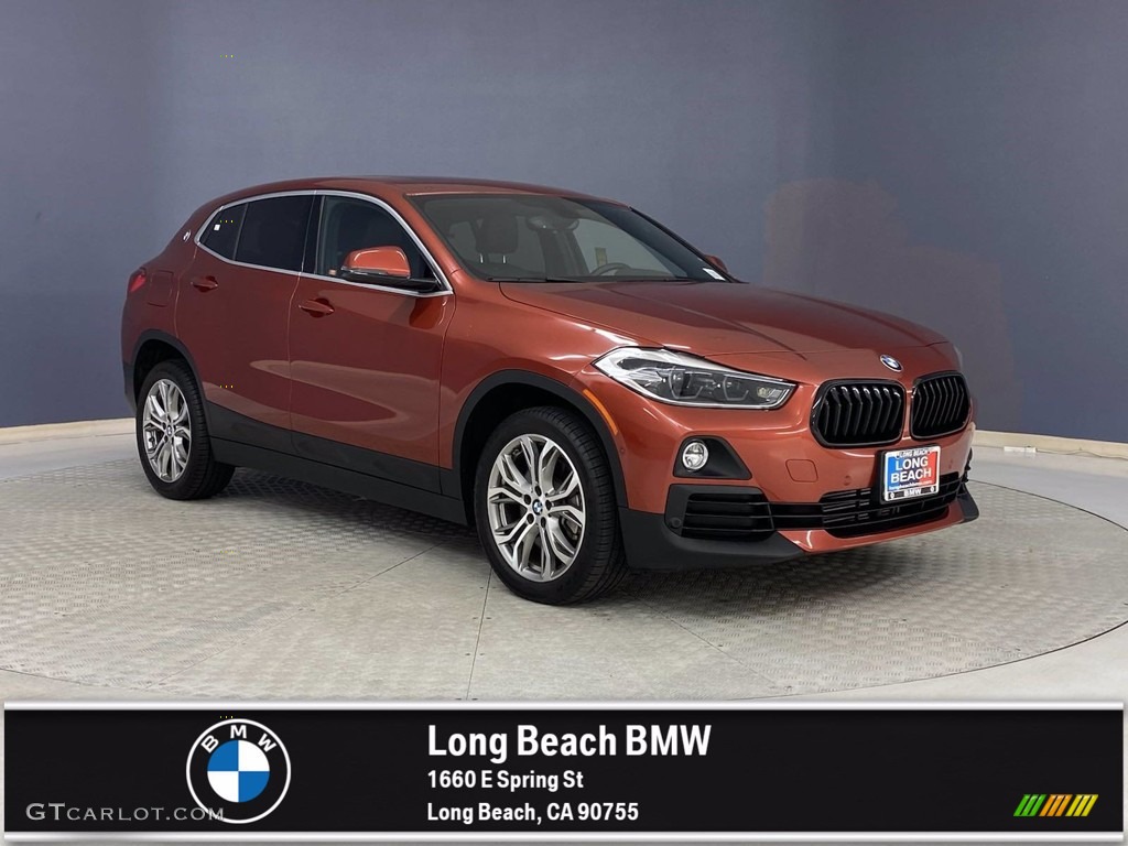 2018 X2 sDrive28i - Sunset Orange Metallic / Black photo #1