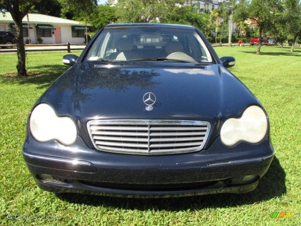 2003 C 240 Sedan - Midnight Blue / Ash photo #15