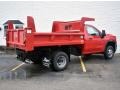  2021 Sierra 3500HD Crew Cab 4WD Chassis Dump Truck Cardinal Red