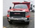 Cardinal Red 2021 GMC Sierra 3500HD Crew Cab 4WD Chassis Dump Truck Exterior