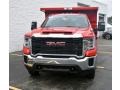  2021 Sierra 3500HD Crew Cab 4WD Chassis Dump Truck Cardinal Red