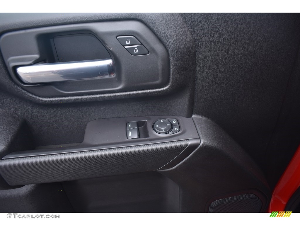 2021 GMC Sierra 3500HD Crew Cab 4WD Chassis Dump Truck Jet Black Door Panel Photo #142660931