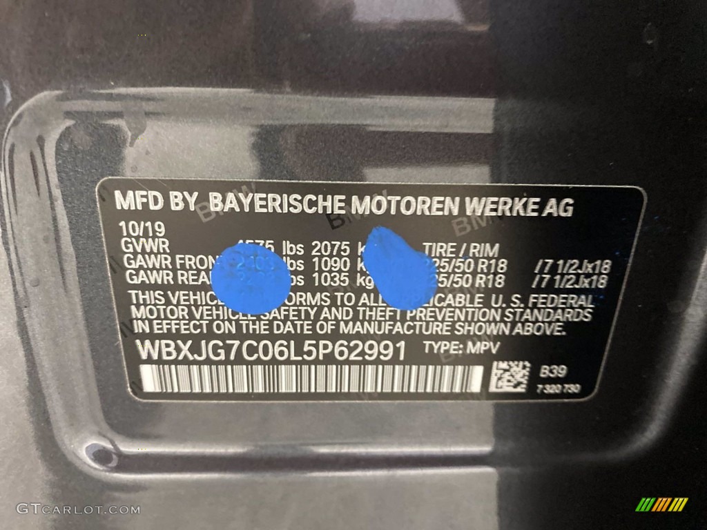 2020 X1 sDrive28i - Mineral Grey Metallic / Black photo #38