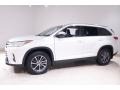 2019 Blizzard Pearl White Toyota Highlander XLE AWD  photo #3
