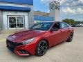 Front 3/4 View of 2021 Elantra N-Line