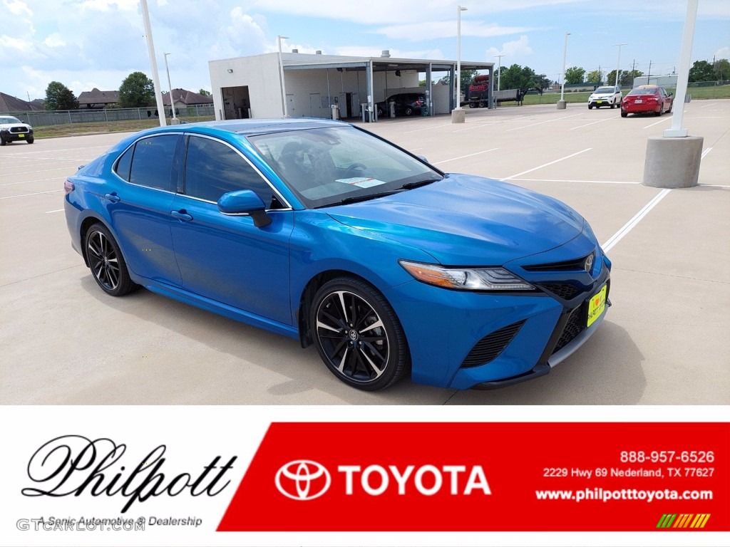 2019 Camry XSE - Blue Streak Metallic / Black photo #1