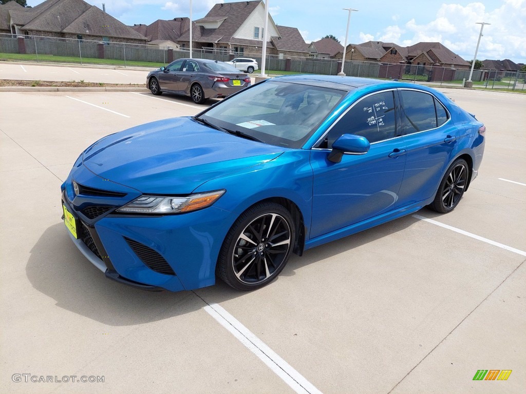 2019 Camry XSE - Blue Streak Metallic / Black photo #3