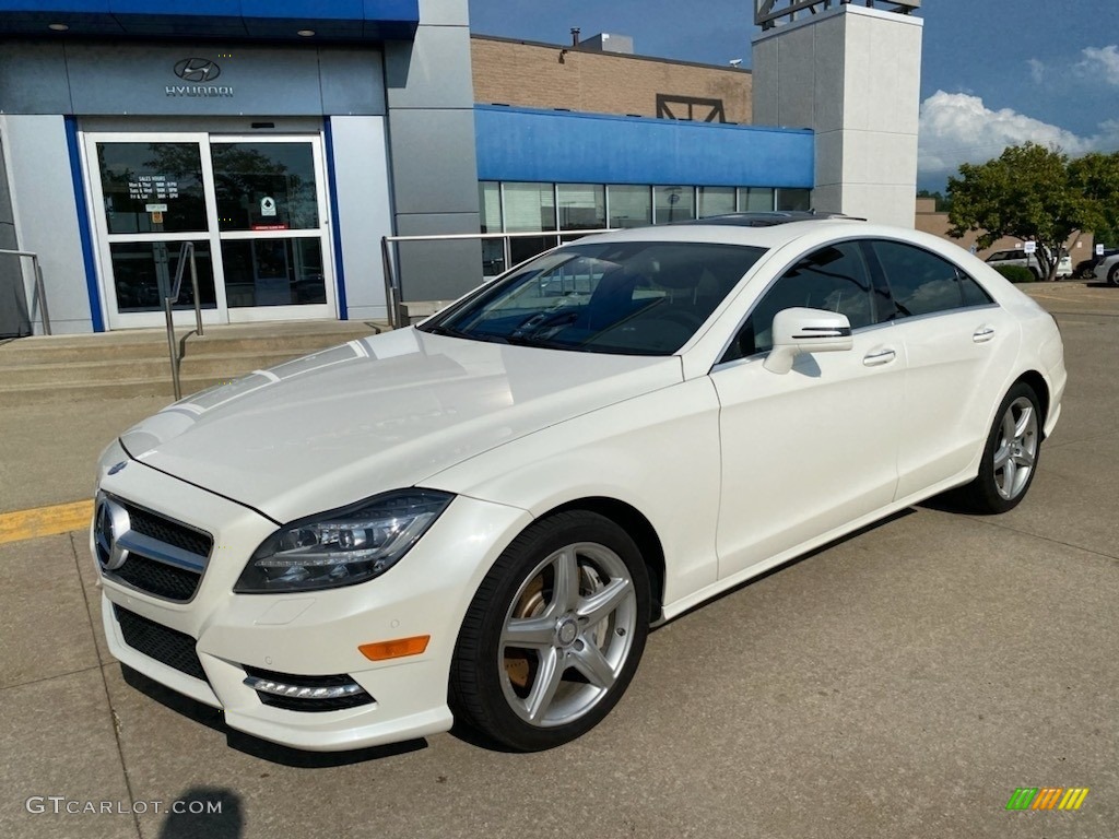 2013 CLS 550 4Matic Coupe - Diamond White Metallic / Black photo #1