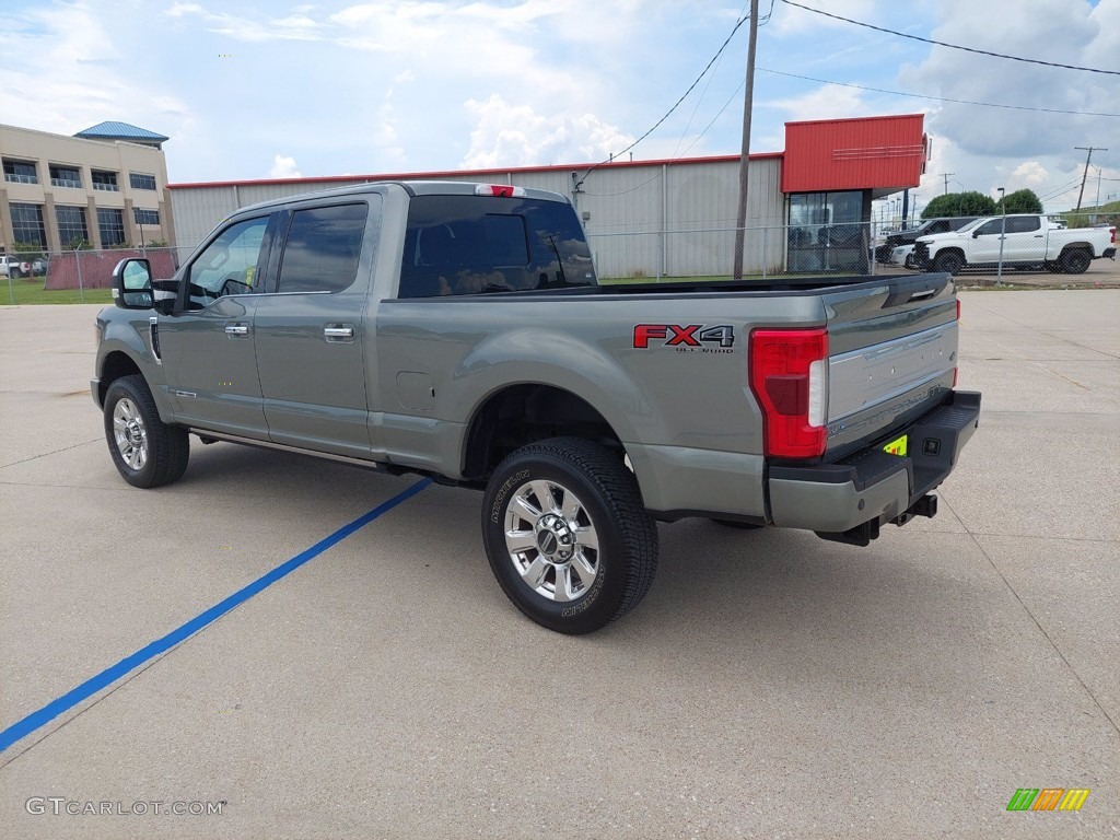 2019 F250 Super Duty Platinum Crew Cab 4x4 - Silver Spruce / Black photo #5