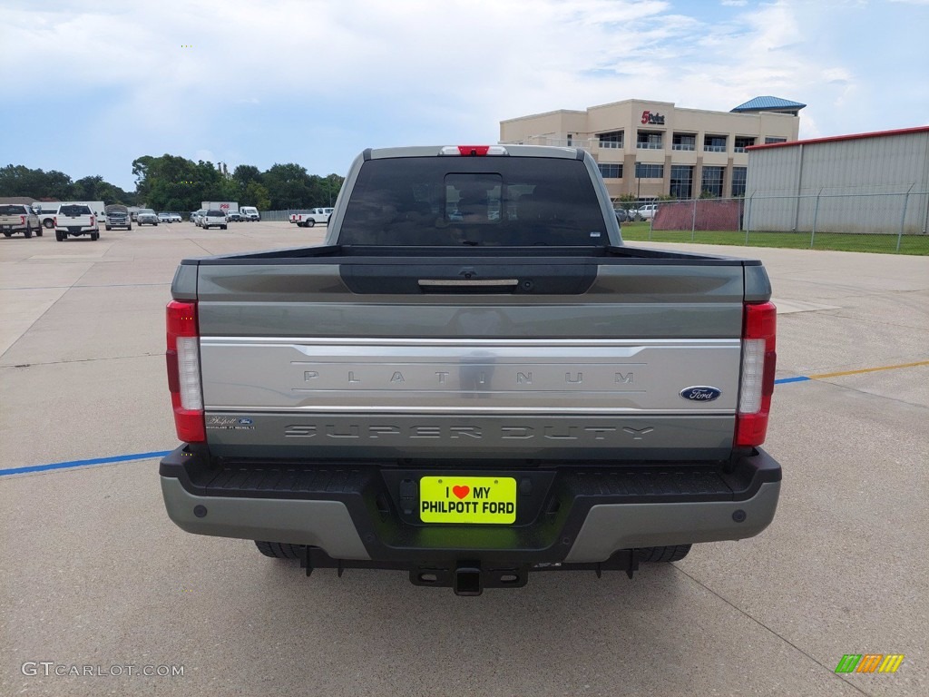 2019 F250 Super Duty Platinum Crew Cab 4x4 - Silver Spruce / Black photo #6