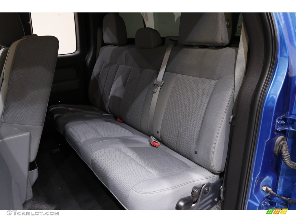 2013 F150 STX SuperCab 4x4 - Blue Flame Metallic / Steel Gray photo #17