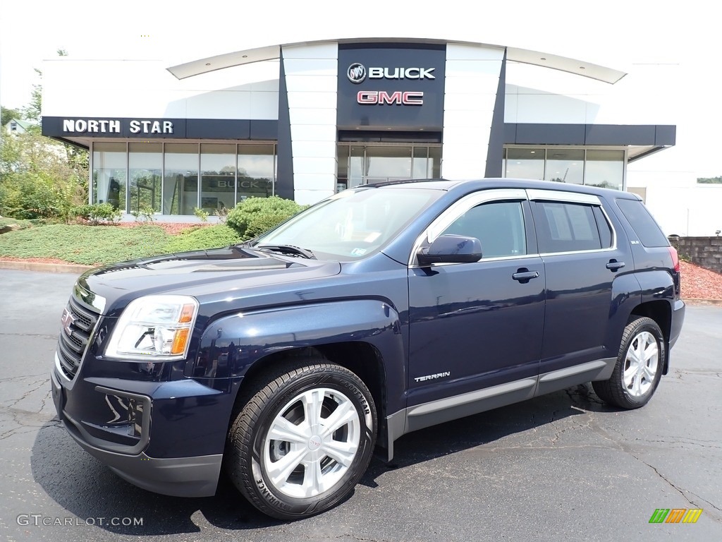 2017 Terrain SLE AWD - Dark Sapphire Blue Metallic / Jet Black photo #1