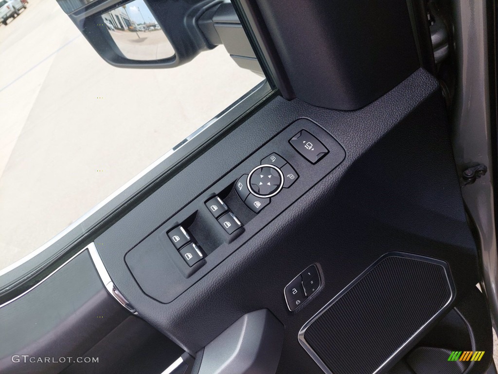 2019 Ford F250 Super Duty Platinum Crew Cab 4x4 Black Door Panel Photo #142664656