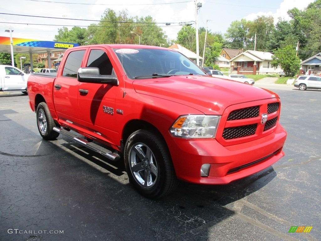 Flame Red 2014 Ram 1500 Tradesman Crew Cab 4x4 Exterior Photo #142664689