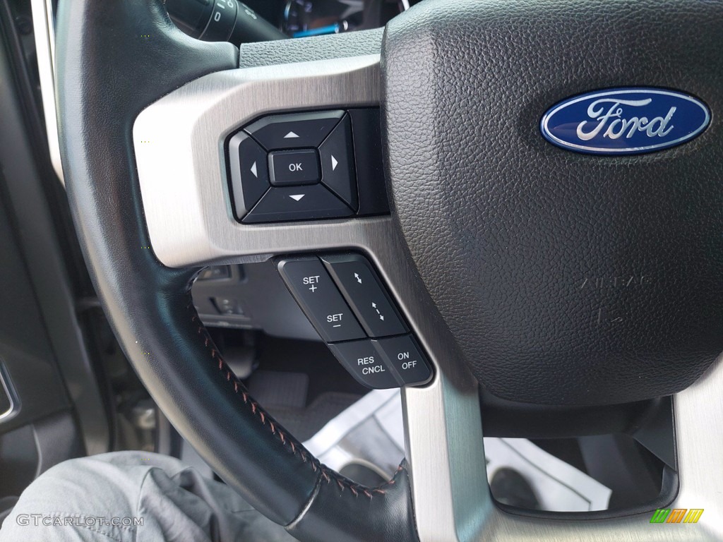 2019 F250 Super Duty Platinum Crew Cab 4x4 - Silver Spruce / Black photo #14