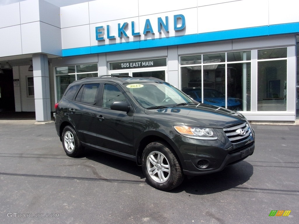 2012 Santa Fe GLS - Black Forest Green / Beige photo #1