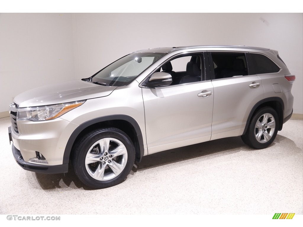 2016 Highlander Limited AWD - Creme Brulee Mica / Black photo #3