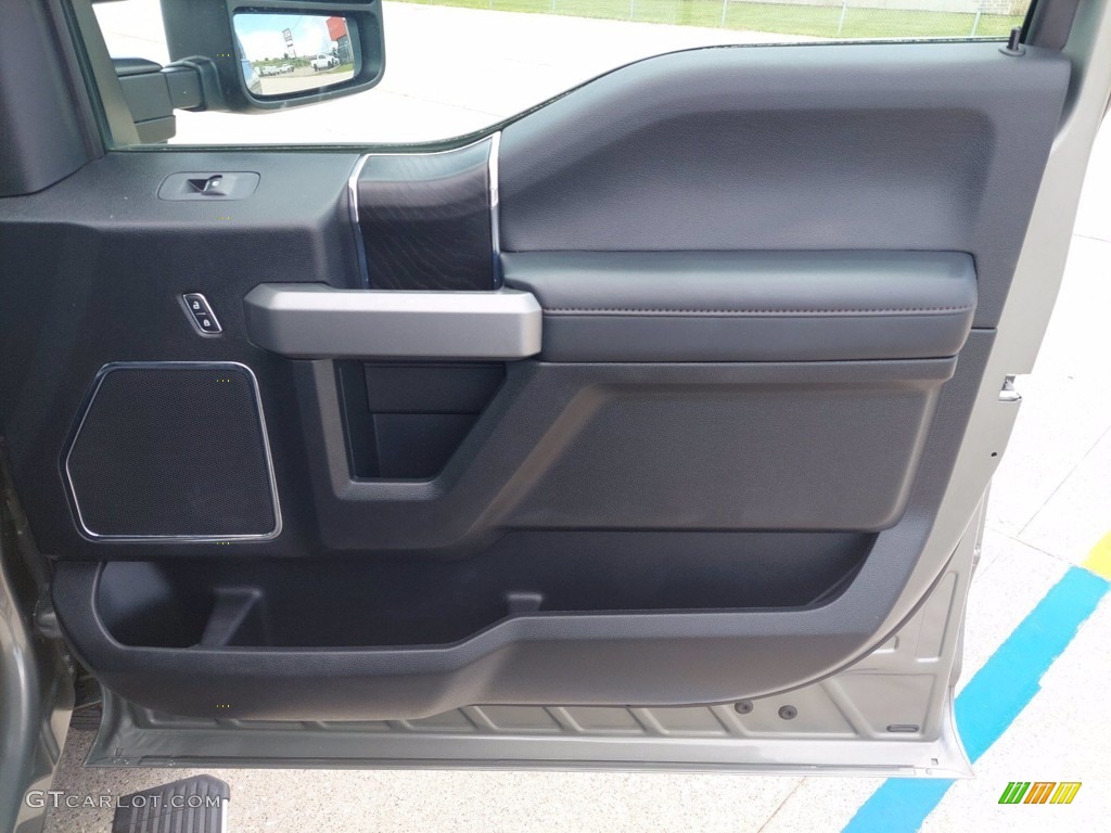 2019 Ford F250 Super Duty Platinum Crew Cab 4x4 Black Door Panel Photo #142665115