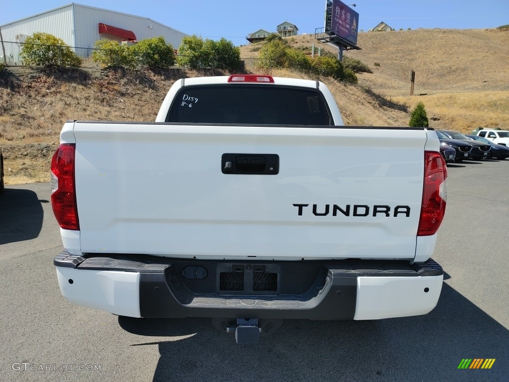 2018 Tundra Limited CrewMax 4x4 - Super White / Black photo #5