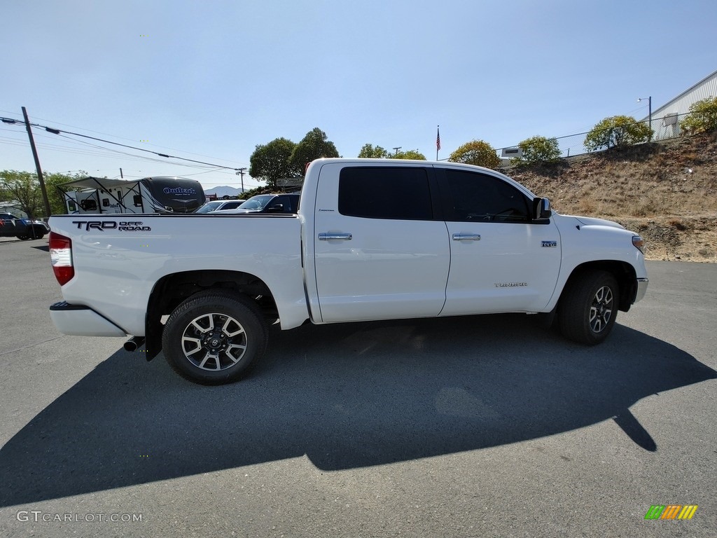 2018 Tundra Limited CrewMax 4x4 - Super White / Black photo #9