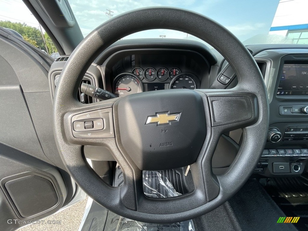 2020 Chevrolet Silverado 3500HD Work Truck Regular Cab 4x4 Jet Black Steering Wheel Photo #142666699