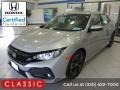 Lunar Silver Metallic 2018 Honda Civic EX Hatchback