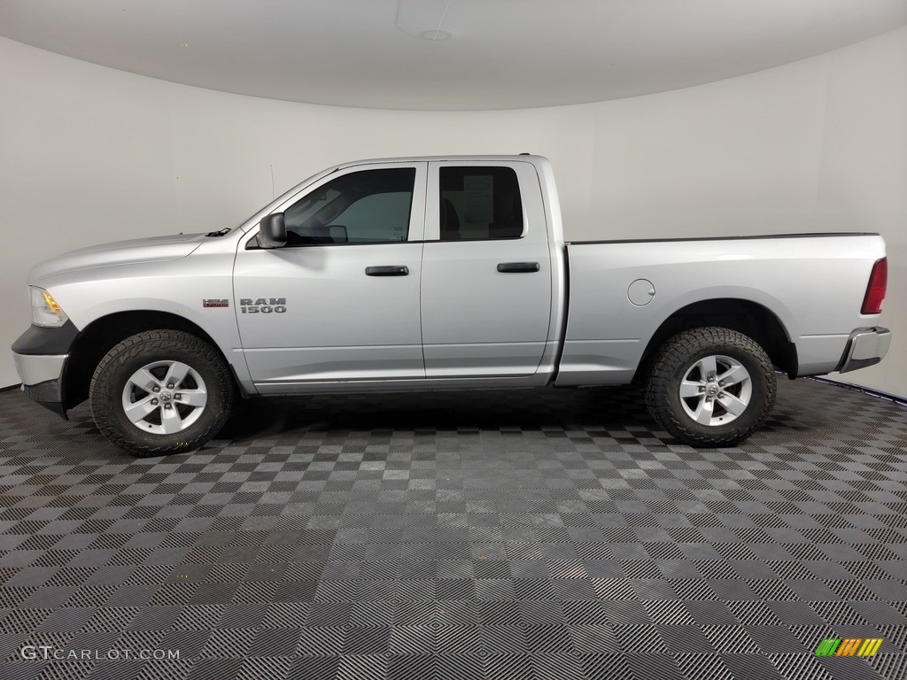 2018 1500 Tradesman Quad Cab 4x4 - Bright Silver Metallic / Black/Diesel Gray photo #5