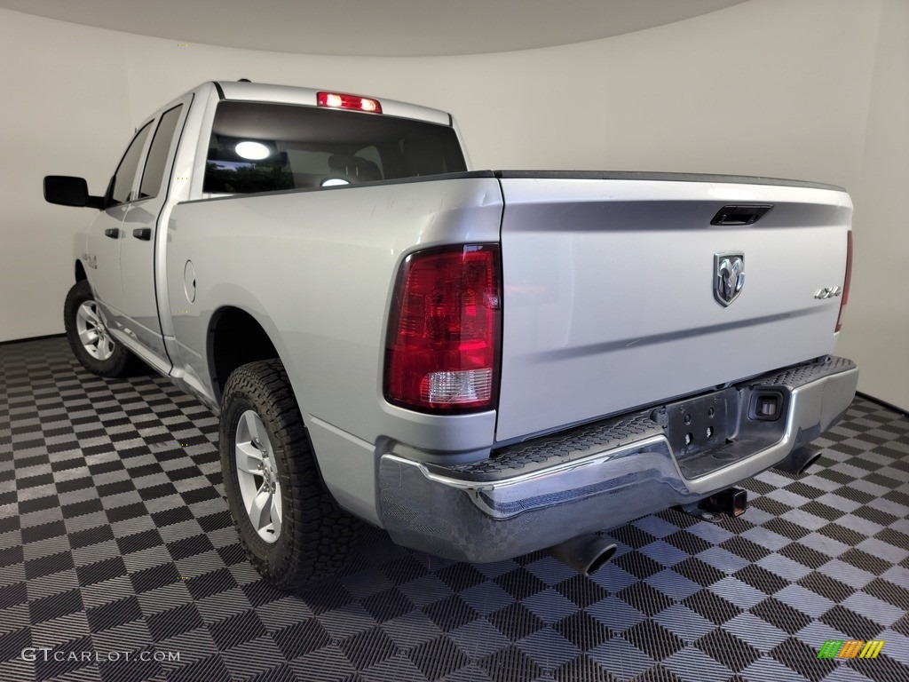2018 1500 Tradesman Quad Cab 4x4 - Bright Silver Metallic / Black/Diesel Gray photo #6