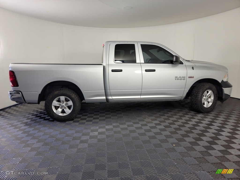 2018 1500 Tradesman Quad Cab 4x4 - Bright Silver Metallic / Black/Diesel Gray photo #9