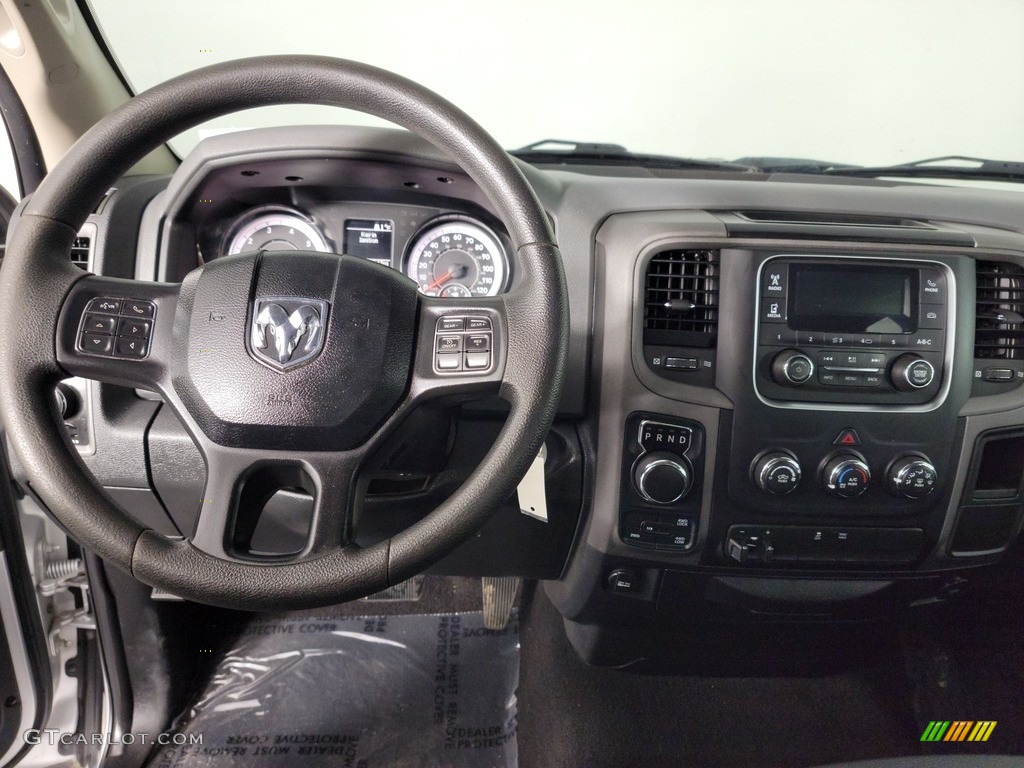 2018 1500 Tradesman Quad Cab 4x4 - Bright Silver Metallic / Black/Diesel Gray photo #17