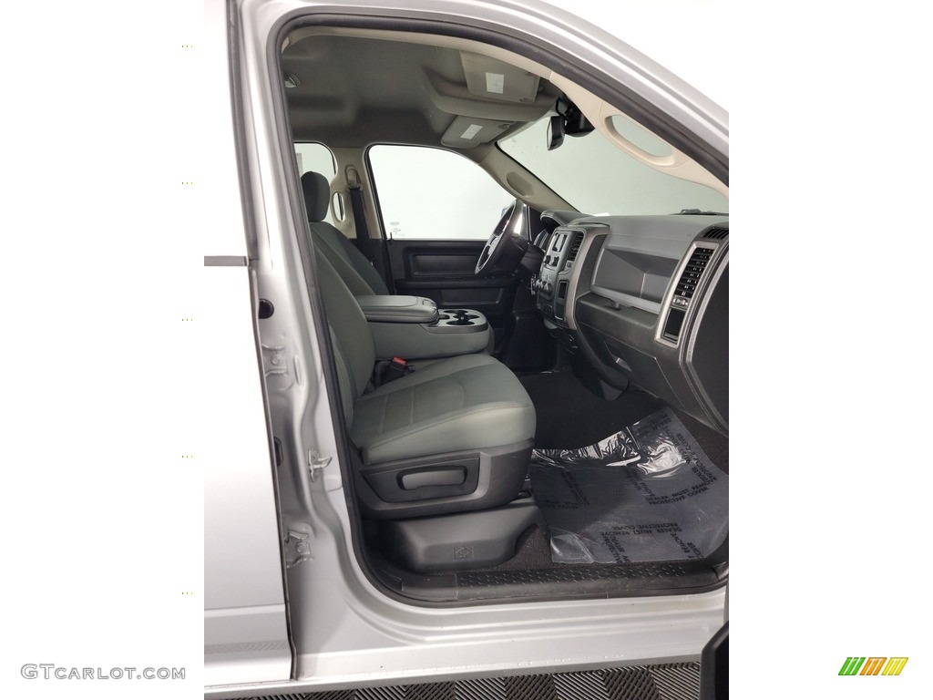 2018 1500 Tradesman Quad Cab 4x4 - Bright Silver Metallic / Black/Diesel Gray photo #27